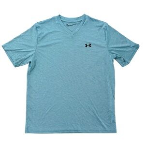 Under Armour Men's Athletic Light Blue V-Neck Tee